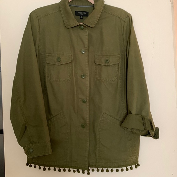 Talbots green cotton jacket - Picture 1 of 3